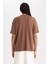 Oversize Fit Bisiklet Yaka Kısa Kollu %100 Pamuk Tişört B0661AX23SM 7