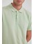 Erkek Yeşil Siyah Regular Fit Düz Kesim Polo Yaka Basic Düz %100 Pamuk Polo Tişört B0643AXNS 7