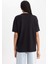 Oversize Fit Bisiklet Yaka Kısa Kollu Pamuk TIŞÖRT B0661AX23SM 7