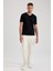 Slim Fit Dar Kesim V Yaka Pamuklu Kısa Kollu Tişört 2