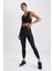 Fit Siyah Yüksek Bel İçi Yumuşak Tüylü Beli Saran Basic Düz Sporcu Tayt W8206AZ23AU 7