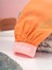 Yavruağzı Lastikli Banyo Duş Kesesi Peeling Eldiveni %100 Floş Ipek Hassas Ciltler Için 2