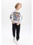Erkek Çocuk One Piece Kapüşonlu Kalın Sweatshirt B2454A823WN 2