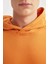 Comfort Regular Fit Rahat Kalıp Kapüşonlu Kanguru Cepli Basic Düz Sweatshirt B4446AX24SP 8