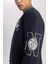 Fit Oversize Geniş KAlıp Kolej Yaka Baskılı Çıtçıt Kapamalı Cepli Bomber Hırka B3887AX24SP 8