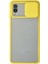 Samsung Galaxy A02 Kılıf Palm Buzlu Kamera Sürgülü Silikon - Sarı - CPT107532-3456 1