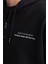 Oversize Geniş Kalıp Yarım Fermuarlı Kapüşonlu Sırt Baskılı Sweatshirt B4804AX24SP 9