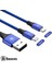 Baseus Rapid Series 2in1 Iphone+ Micro USB 3.0A USB Kablo Şarj 120CM-(1903) - CPT109627-4910 1