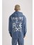 Vikings Valhalla Boxy Fit Kapüşonlu Sırt Baskılı Sweatshirt B5534AX24SP 8