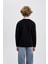 Erkek Çocuk Siyah Bisiklet Yaka Atatürk Baskılı Sweatshirt B3746A823WN 9