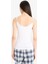 Regular Fit Dantel Detaylı İnce Askılı Pamuklu Beyaz İç Atlet-Fall in Love Y5360AZ24SP 6