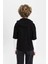 Erkek Çocuk Oversize Fit Kapüşonlu Baskılı Uzun Kollu Tişört B6478A824SP 8