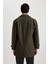 Su İtici Rüzgar Geçirmez Slim Fit Parka Mont Dar Kesim Polo Yaka Fermuarlı Cepli B6305AX24SP 8