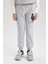 Erkek Çocuk Beli Bağcıklı Lastikli Paça Cepli Baskılı Gri Jogger Eşofman Altı B6142A824SP 5