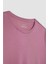 Fit Oversize Modal Bisiklet Yaka Sporcu Kısa Kollu Tişört B5536AX24SP 10