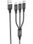 Hoco X76 3in1 Type-C + iPhone Lightning + Micro USB 2A Şarj KABLOSU-(1903) - CPT108123-8489 2