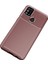 Samsung Galaxy M31 Kılıf Auto Focus Karbon Kapak - Kahverengi - CPT109347-4878 1
