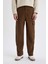 Gabardin Pantolon Baggy Fit Düz Paça Cepli B3664AX23AU 1