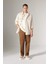 Gabardin Pantolon Baggy Fit Düz Paça Cepli B3664AX23AU 4