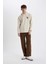 Gabardin Pantolon Baggy Fit Düz Paça Cepli B3664AX23AU 6
