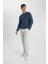 Regular Fit Normal Kesim Gabardin Chino Kanvas Pantolon Yazlık Fermuar Cepli Düz Paça B2088AX24SP 8