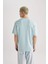 Comfort Regular Fit Rahat Kalıp Bisiklet Yaka Baskılı Kısa Kollu Ağır Kumaş Tişört B4220AX24SP 10