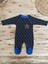 0-3 3-6 6-9 Ay Star Baby Baskılı Çıt Çıt Kapama Erkek Bebek Tulum Siyah 1