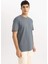 %100 Pamuk New Regular Fit Bisiklet Yaka Basic Düz Kısa Kollu Tişört V7699AZ24SP 8