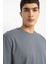 %100 Pamuk New Regular Fit Bisiklet Yaka Basic Düz Kısa Kollu Tişört V7699AZ24SP 9