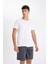 %100 Pamuk New Regular Fit Bisiklet Yaka Basic Düz Kısa Kollu Tişört V7699AZ24SP 8