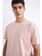New Regular Fit Bisiklet Yaka Basic Düz %100 Pamuk Kısa Kollu Tişört V7699AZ24SP 6