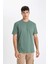 %100 Pamuk New Regular Fit Bisiklet Yaka Basic Düz Kısa Kollu Tişört V7699AZ24SP 8