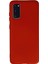 Samsung Galaxy S20 Kılıf Nano Içi Kadife Silikon - Kırmızı - CPT108062-7343 1