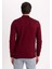 Erkek Bordo Slim Fit Dar Kesim Basic Düz Akrilik Kazak B7851Axns 6