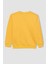 Erkek Çocuk Sarı Regular Fit Düz Kesim Basic Düz Kapüşonlu Sweatshirt B7772A8NS 9