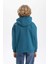 Erkek Çocuk Mavi Regular Fit Düz Kesim Basic Düz Kapüşonlu Sweatshirt B7773A8NS 6