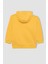 Erkek Çocuk Sarı Regular Fit Düz Kesim Basic Düz Kapüşonlu Sweatshirt B7773A8NS 9