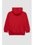 Erkek Çocuk Bordo Regular Fit Düz Kesim Basic Düz Kapüşonlu Sweatshirt B7773A8NS 9