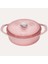 Fonksiyonel Kapaklı Lotus Pembe Sığ Döküm Tencere 26 cm 1