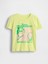 Kız Çocuk Sarı Grafik Baskılı T-Shirt 4