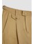 Twill Yazlık Kumaş Pantolon Tapered Fit Normal Kesim Cepli Basic Düz Keten Karışımlı Duble Paça B6585AX24SP 8