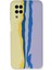 Samsung Galaxy A22 Kılıf Ebruli Lansman Silikon - Sarı-Lila - CPT104175-2344 1