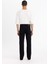 Erkek Siyah Sergio-Regular Fit Düz Kesim Boru Paça Basic Düz Pamuklu Kot Pantolon B8550AXNS 6