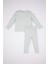 Kız Bebek Nakışlı Uzun Kollu Fitilli Kaşkorse Pijama Takımı B9239A524SP 6