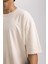 Fit Oversize Fit Bisiklet Yaka Baskılı Kısa Kollu Tişört A1624AX24SM 6