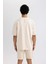 Fit Oversize Fit Bisiklet Yaka Baskılı Kısa Kollu Tişört A1624AX24SM 8