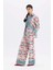 x Lug Von Siga Poplin Pantolon Wide Leg Geniş Paça Desenli Normal Bel C1133AX24SM 5