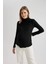Regular Fit Basic Düz Ribana Uzun Kollu Hamile Üst C1025AX23WN 6