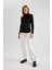 Regular Fit Basic Düz Ribana Uzun Kollu Hamile Üst C1025AX23WN 7