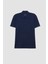 Regular Fit Polo Yaka Kısa Kollu Basic Düz Pike Kumaş Tişört C1293AX24SP 8